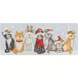 Bothy Threads Festive Felines Christmas Cross Stitch Kit