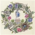 Image of Dimensions Cottage Wreath Cross Stitch Kit