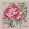Image of Lanarte Blooming Rouge Cross Stitch Kit