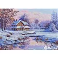 Image of Merejka The First Snow Christmas Cross Stitch Kit