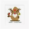 Image of Heritage Rudolph Gonk Christmas Card Making Christmas Cross Stitch Kit
