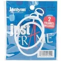 Image of Janlynn Just a Frame 2.75 Inch Oval White 2 Pack Accessory
