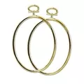 Image of Janlynn Just a Frame 4.25 Inch Oval Gold 2 Pack Accessory