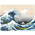 Image of RIOLIS The Great Wave off Kanagawa Cross Stitch Kit