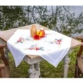 Image of Vervaco Tropical Flowers Tablecloth Cross Stitch Kit