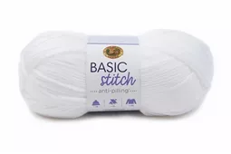 Lion Brand Yarn Basic Stitch Anti Pilling - White 100g