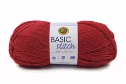 Lion Brand Yarn Basic Stitch Anti Pilling - Red Heather 100g