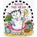 Image of Design Works Crafts Bless This Mess Cross Stitch Kit
