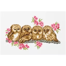 Permin Owls Cross Stitch Kit