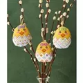 Image of Permin Egg Decorations Cross Stitch Kit