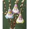 Image of Permin Easter Bunny Decorations Cross Stitch Kit