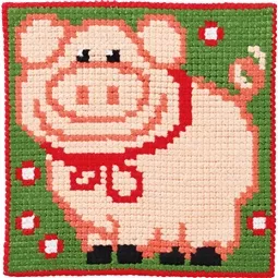 Permin Jolly Pig Cross Stitch Kit