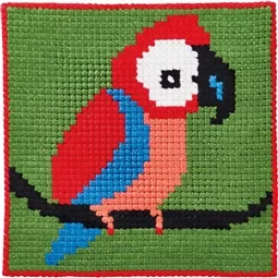 Permin Tropical Parrot Cross Stitch Kit