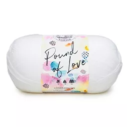 Lion Brand Yarn Pound of Love - White 454g