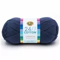 Image of Lion Brand Yarn 24/7 Cotton - Navy 100g