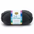 Image of Lion Brand Yarn 24/7 Cotton - Charcoal 100g