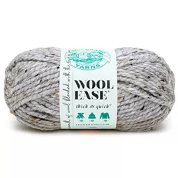 Lion Brand Yarn Wool Ease Thick &amp; Quick - Grey Marble 170g