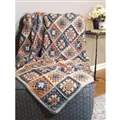 Image of Lion Brand Yarn Bobby Granny Square Blanket Pattern