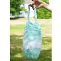 Image of Lion Brand Yarn Striped Bubble Tote Pattern