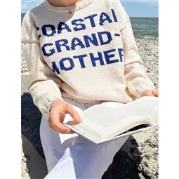 Lion Brand Yarn Coastal Grandmother Sweater Pattern