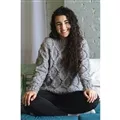 Image of Lion Brand Yarn Ashlee Cabled Sweater Pattern
