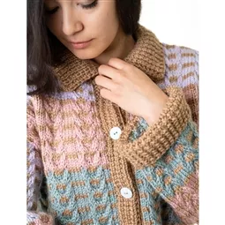 Lion Brand Yarn Cropped Cable Cardi Pattern