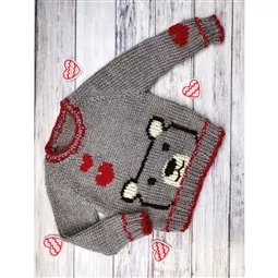 Lion Brand Yarn Beary in Love Sweater Pattern