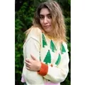 Image of Lion Brand Yarn Tree Sweater Pattern