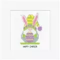 Image of Heritage Gonk Easter Bunny Card Cross Stitch Kit