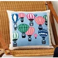 Image of Permin Balloons Cushion Cross Stitch Kit