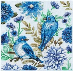 Design Works Crafts Blue Birds Cross Stitch Kit