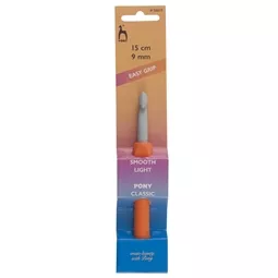 Pony Plastic Crochet Hook with Easy Grip Handle 15cm x 9mm Accessory