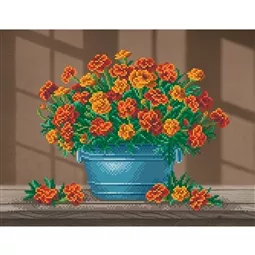 VDV Sunflower Marigolds Embroidery Kit