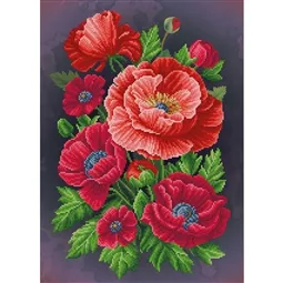 VDV Poppies Embroidery Kit