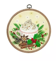 VDV Christmas Cappuccino Embroidery Kit