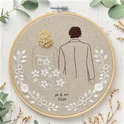 Anchor Happy Couple Wedding Sampler Embroidery Kit