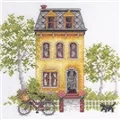 Image of Dimensions Yellow House Cross Stitch Kit