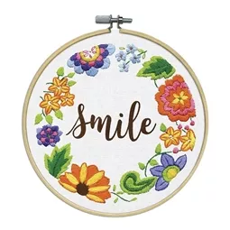 Design Works Crafts Smile Embroidery Kit
