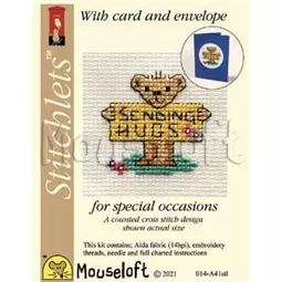 Mouseloft Sending Hugs Cross Stitch Kit