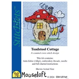 Mouseloft Toadstool Cottage Cross Stitch Kit