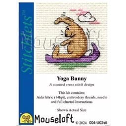 Mouseloft Yoga Bunny Cross Stitch Kit