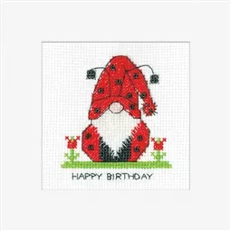 Heritage Gonk Ladybird Card Cross Stitch Kit