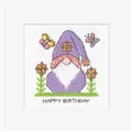 Image of Heritage Gonk Flowers Card Cross Stitch Kit