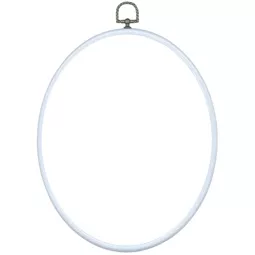 Permin Light Blue Flexi Hoop Oval 20cm x 26cm Embroidery Hoop Accessory