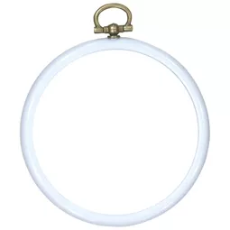 Permin Blue Round Flexi Hoop 8cm Embroidery Hoop Accessory