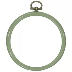 Permin Green Round Flexi Hoop 8cm Embroidery Hoop Accessory