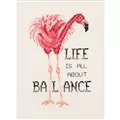 Image of Permin Life is About Balance Cross Stitch Kit