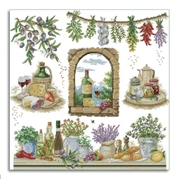 Cross stitch Food and Drink