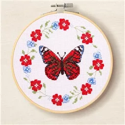 DMC Butterfly Blooms Cross Stitch Kit