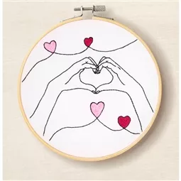 DMC Heart Hands Embroidery Kit